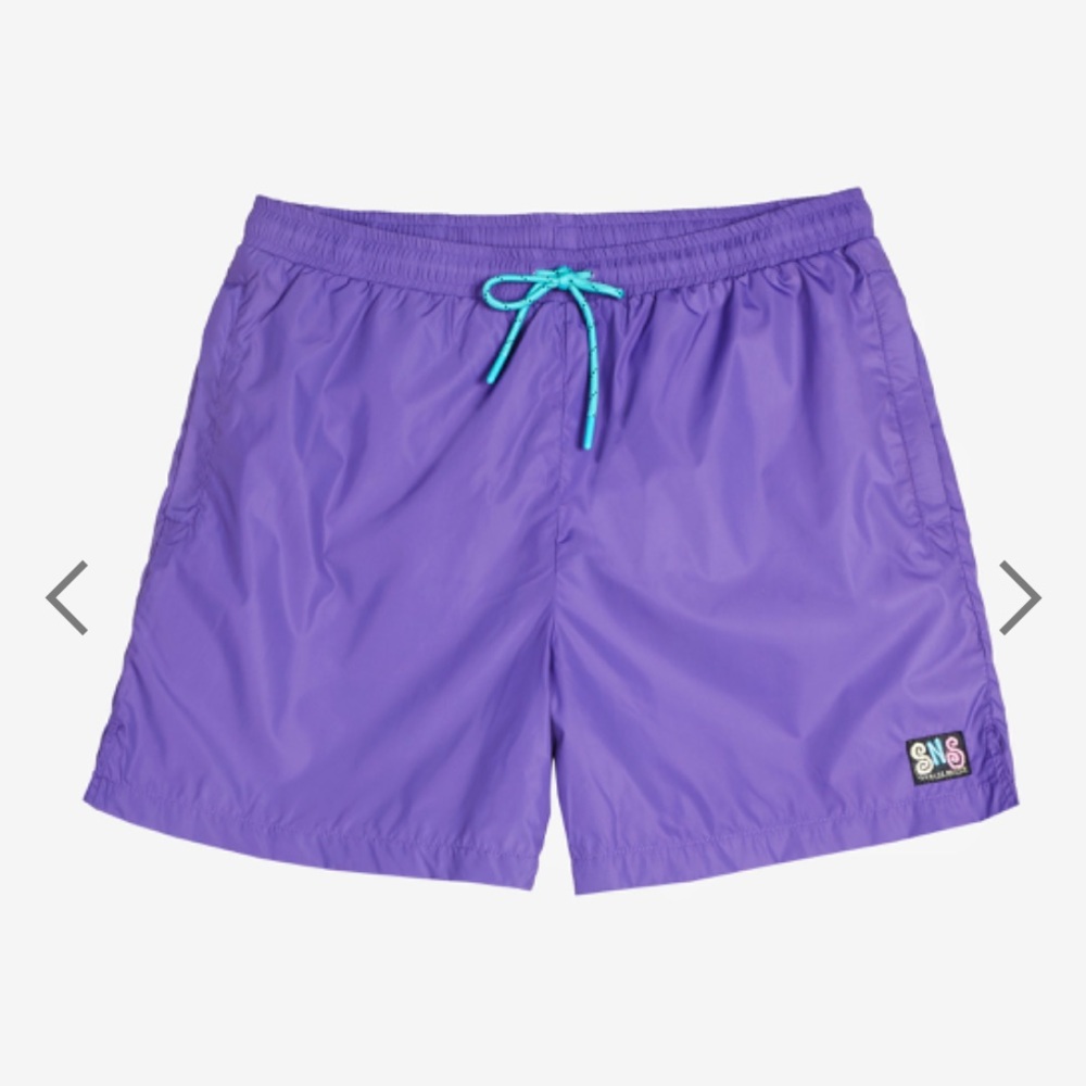 SNS Purple Nylon Shorts
